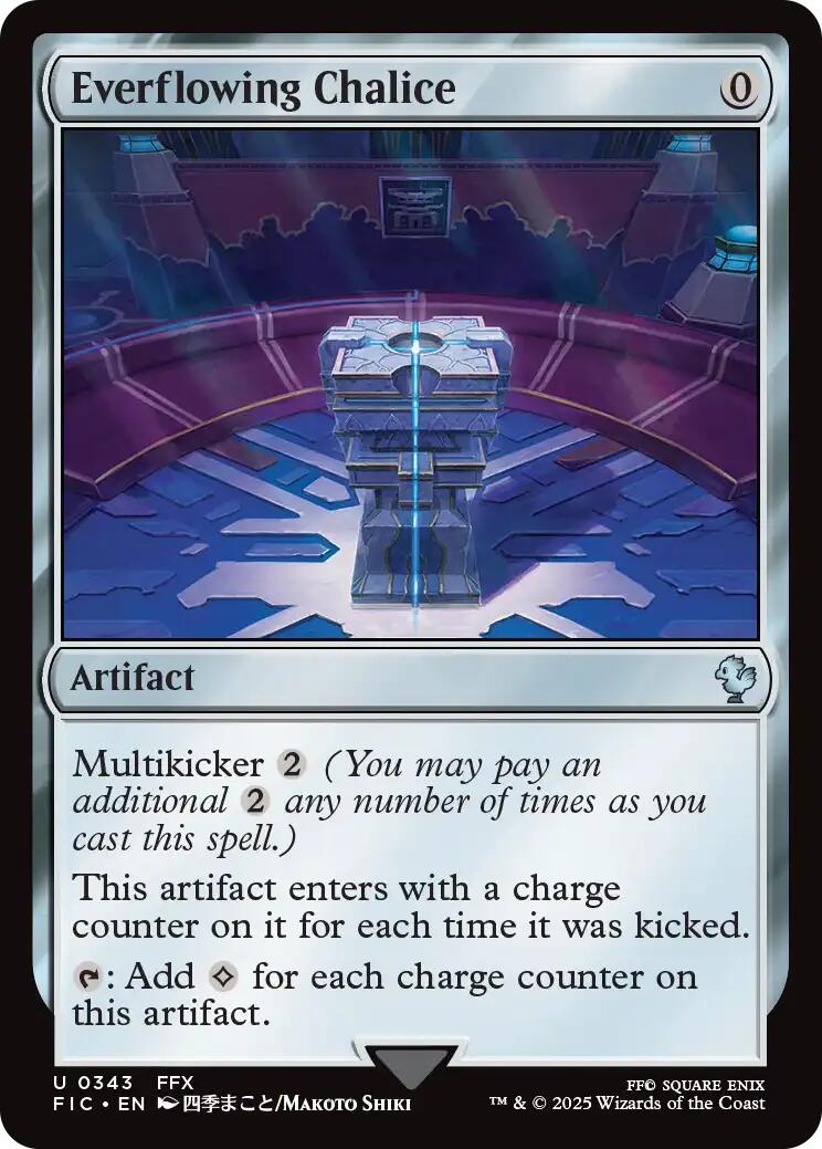 Everflowing Chalice (Surge Foil) [FINAL FANTASY Commander] | Spectrum Games