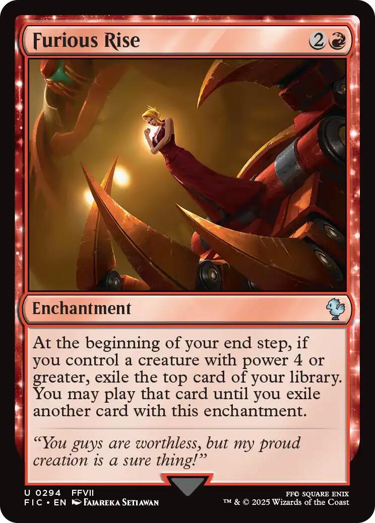 Furious Rise (Surge Foil) [FINAL FANTASY Commander] | Spectrum Games