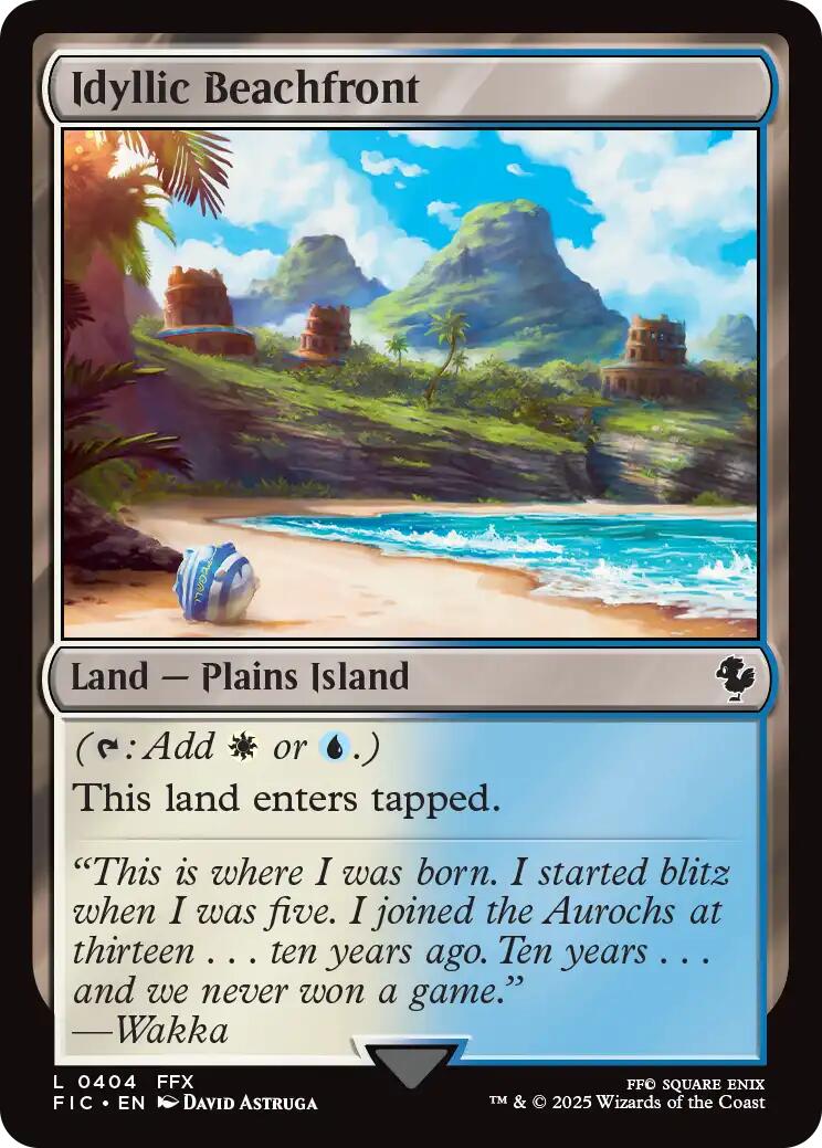 Idyllic Beachfront (Surge Foil) [FINAL FANTASY Commander] | Spectrum Games