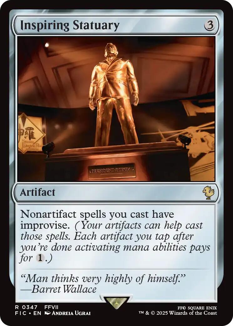 Inspiring Statuary (Surge Foil) [FINAL FANTASY Commander] | Spectrum Games
