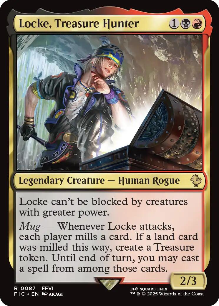 Locke, Treasure Hunter (Surge Foil) [FINAL FANTASY Commander] | Spectrum Games
