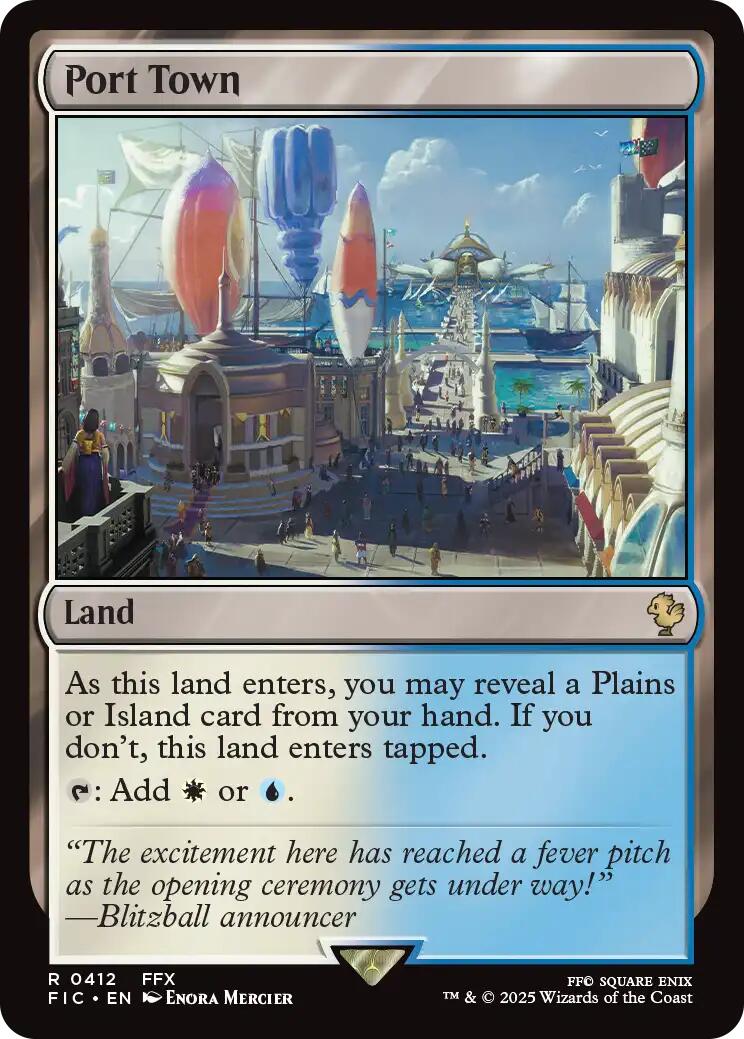 Port Town (Surge Foil) [FINAL FANTASY Commander] | Spectrum Games