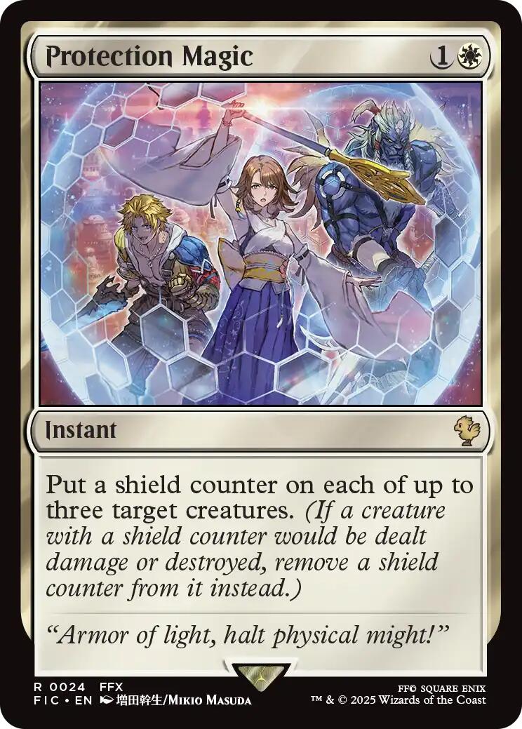 Protection Magic (Surge Foil) [FINAL FANTASY Commander] | Spectrum Games