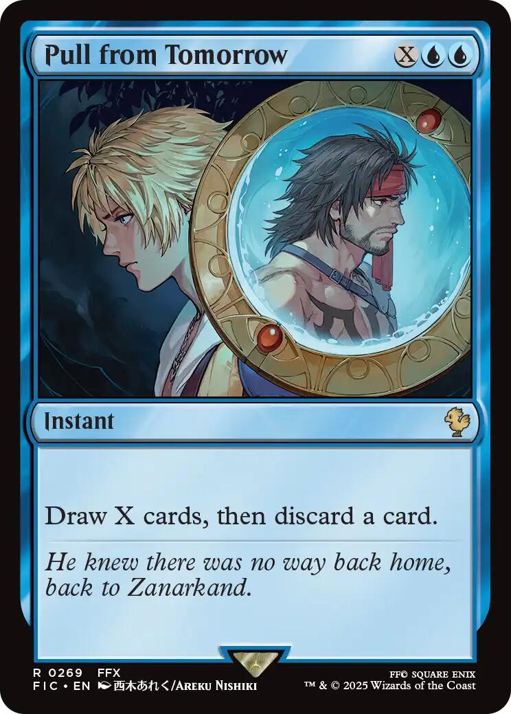 Pull from Tomorrow (Surge Foil) [FINAL FANTASY Commander] | Spectrum Games