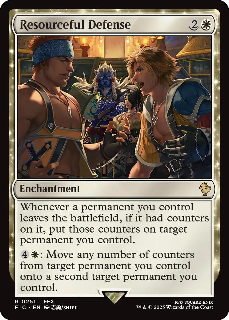 Resourceful Defense (Surge Foil) [FINAL FANTASY Commander] | Spectrum Games