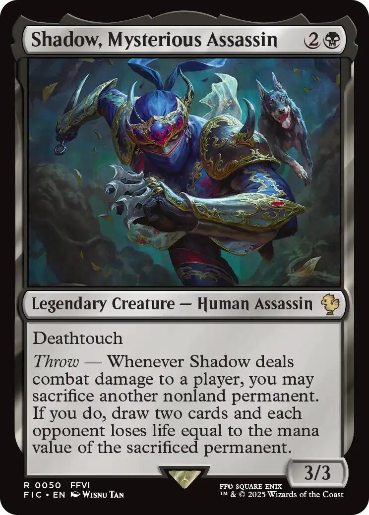Shadow, Mysterious Assassin (Surge Foil) [FINAL FANTASY Commander] | Spectrum Games