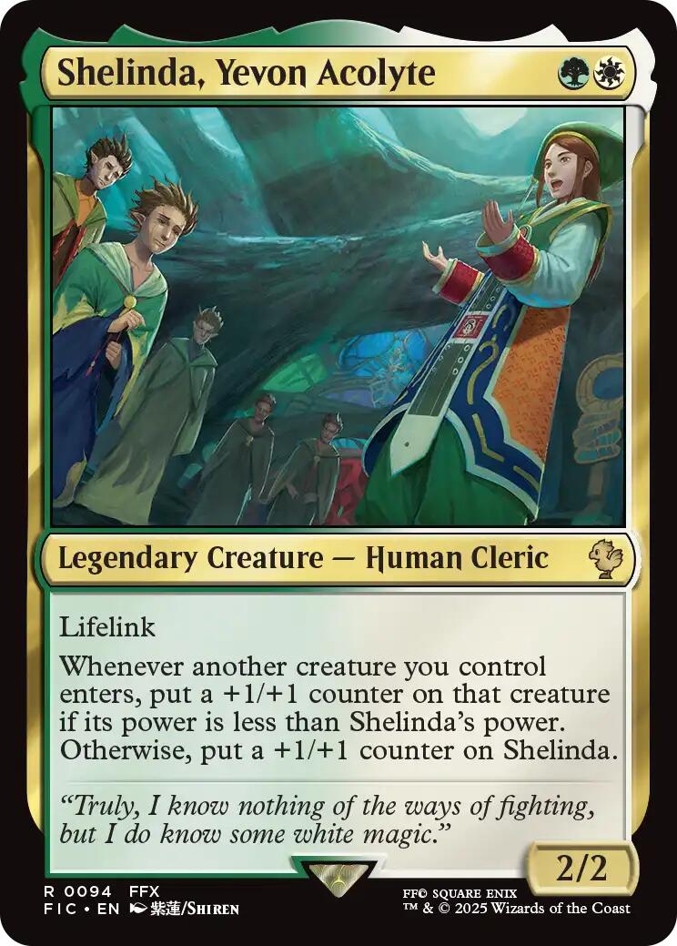 Shelinda, Yevon Acolyte (Surge Foil) [FINAL FANTASY Commander] | Spectrum Games