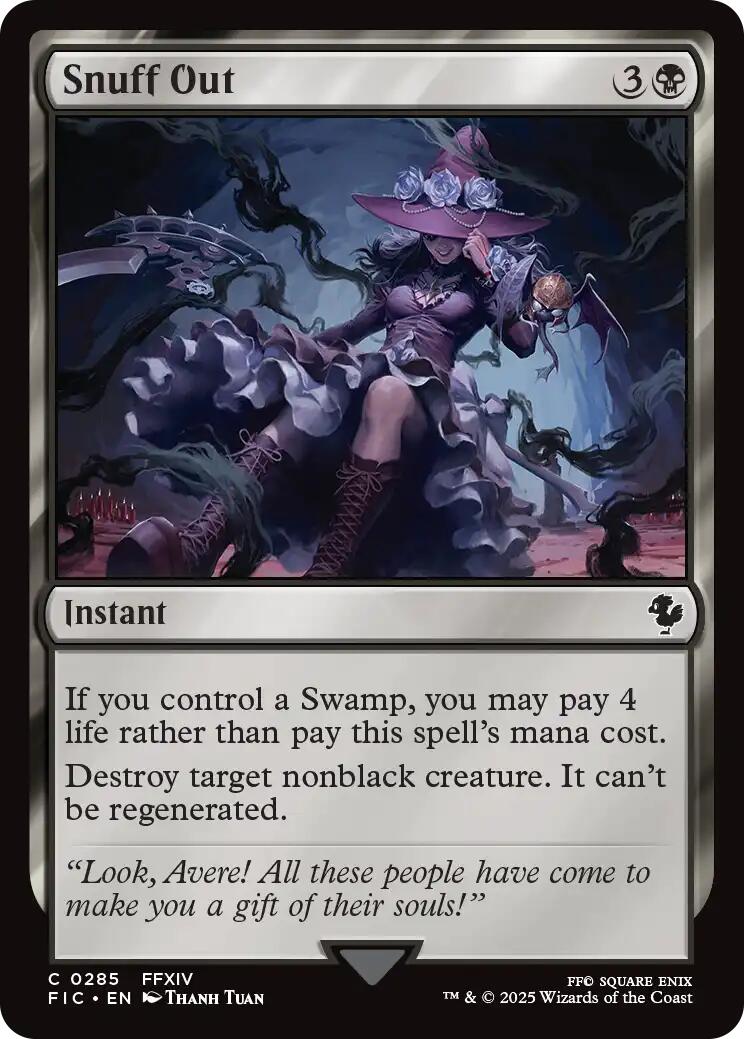 Snuff Out (Surge Foil) [FINAL FANTASY Commander] | Spectrum Games