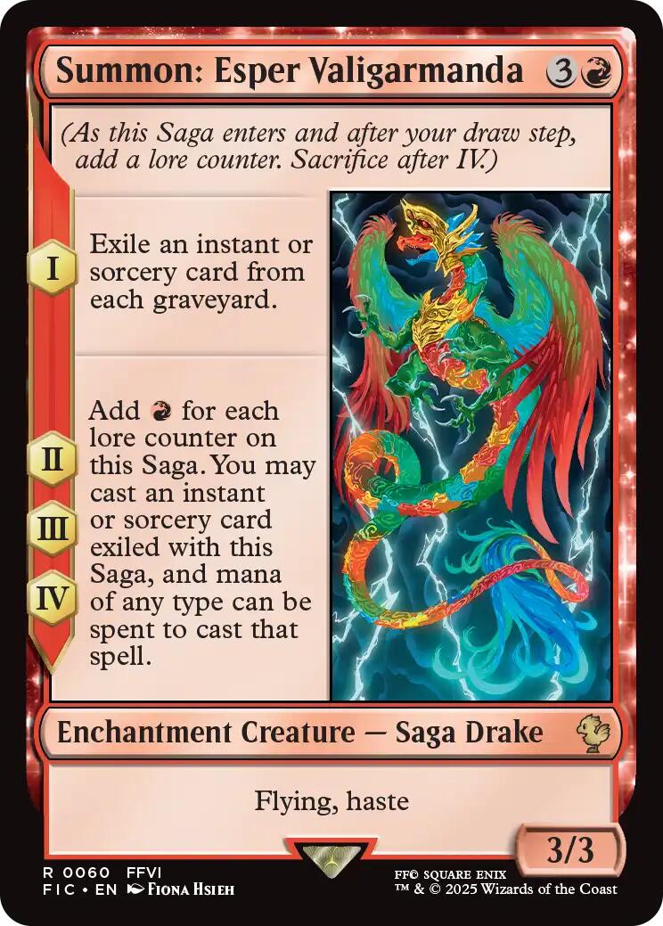 Summon: Esper Valigarmanda (Surge Foil) [FINAL FANTASY Commander] | Spectrum Games