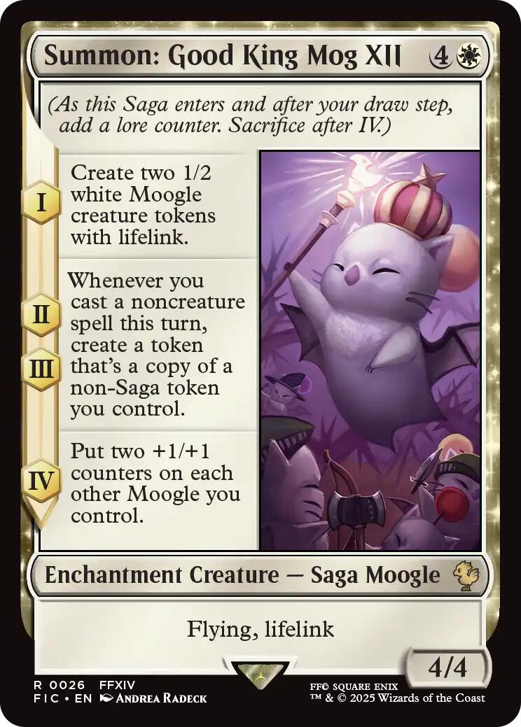 Summon: Good King Mog XII (Surge Foil) [FINAL FANTASY Commander] | Spectrum Games