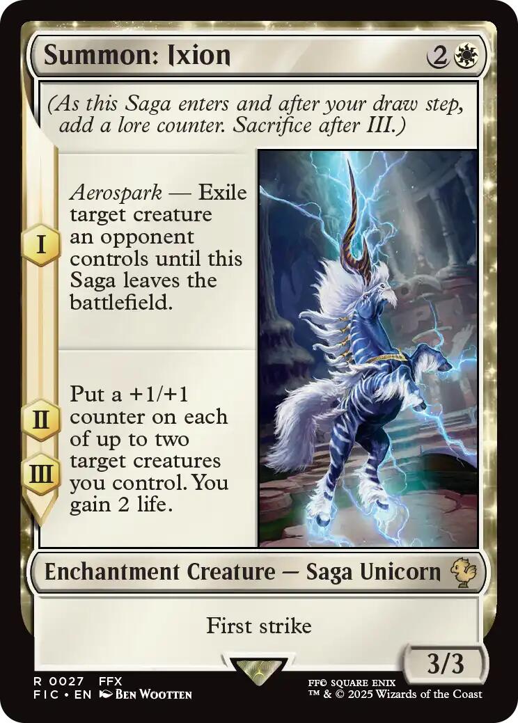 Summon: Ixion (Surge Foil) [FINAL FANTASY Commander] | Spectrum Games