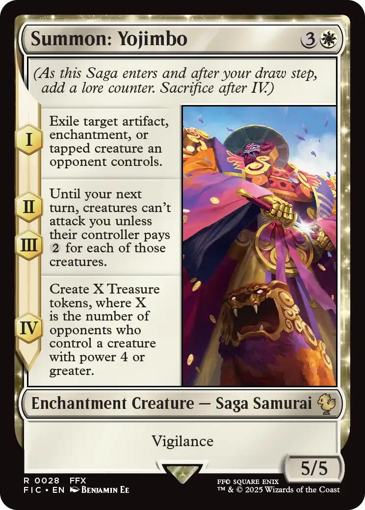 Summon: Yojimbo (Surge Foil) [FINAL FANTASY Commander] | Spectrum Games
