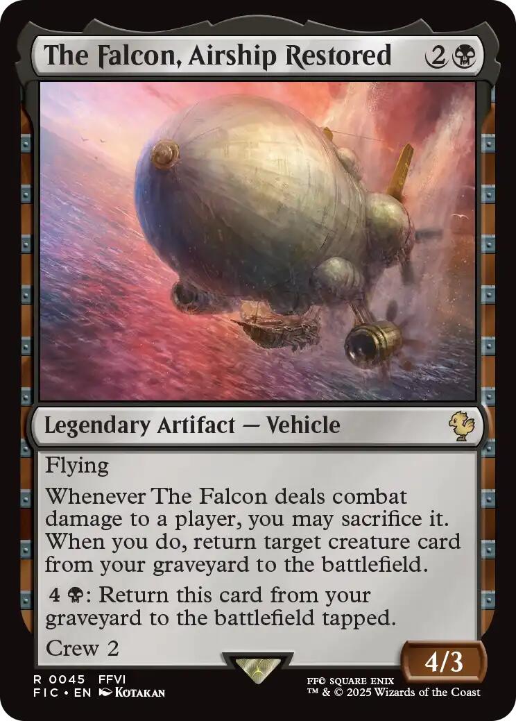 The Falcon, Airship Restored (Surge Foil) [FINAL FANTASY Commander] | Spectrum Games