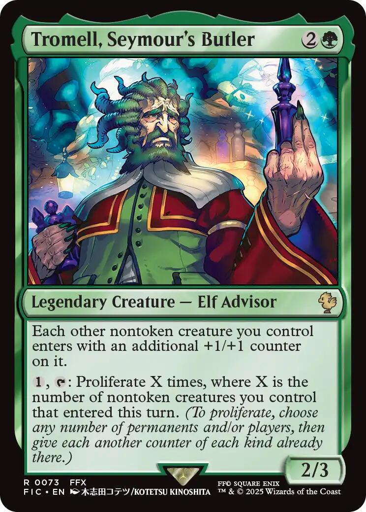 Tromell, Seymour's Butler (Surge Foil) [FINAL FANTASY Commander] | Spectrum Games