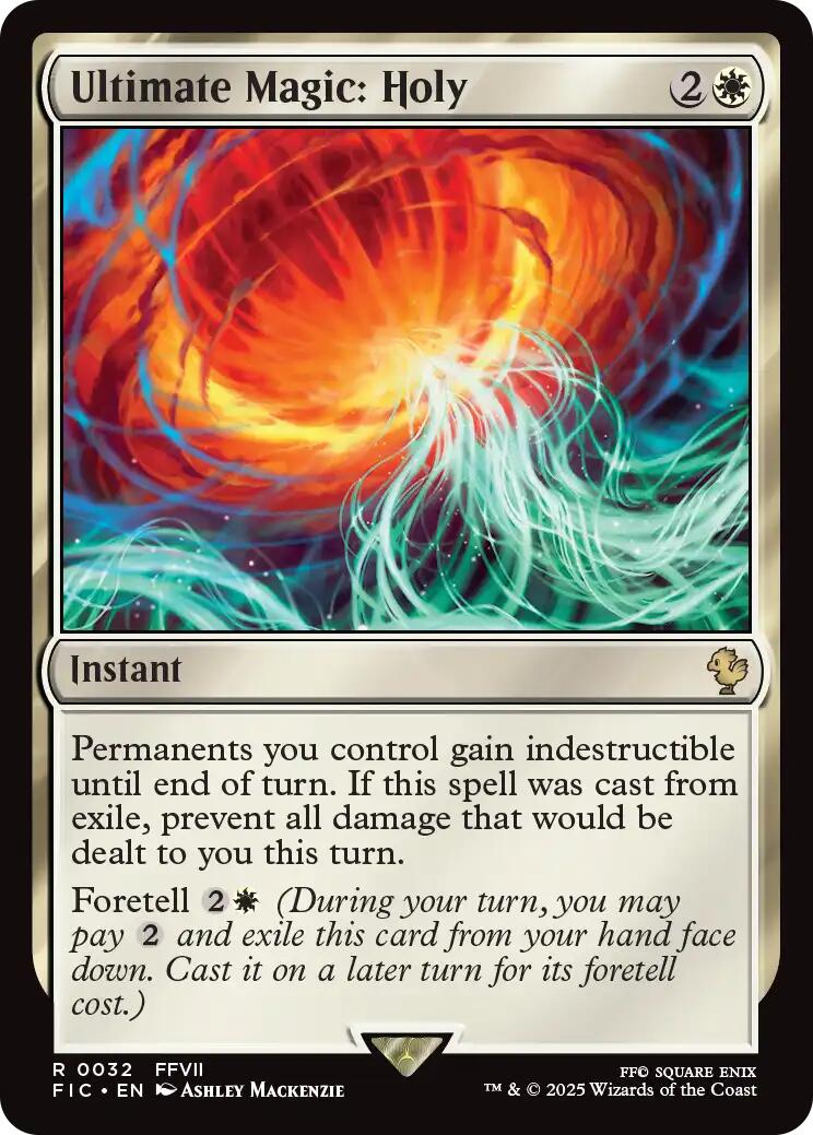 Ultimate Magic: Holy (Surge Foil) [FINAL FANTASY Commander] | Spectrum Games