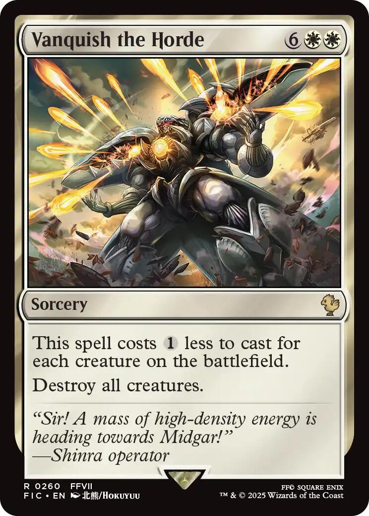 Vanquish the Horde (Surge Foil) [FINAL FANTASY Commander] | Spectrum Games