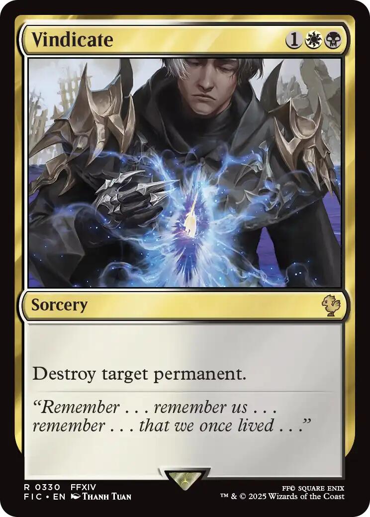 Vindicate (Surge Foil) [FINAL FANTASY Commander] | Spectrum Games