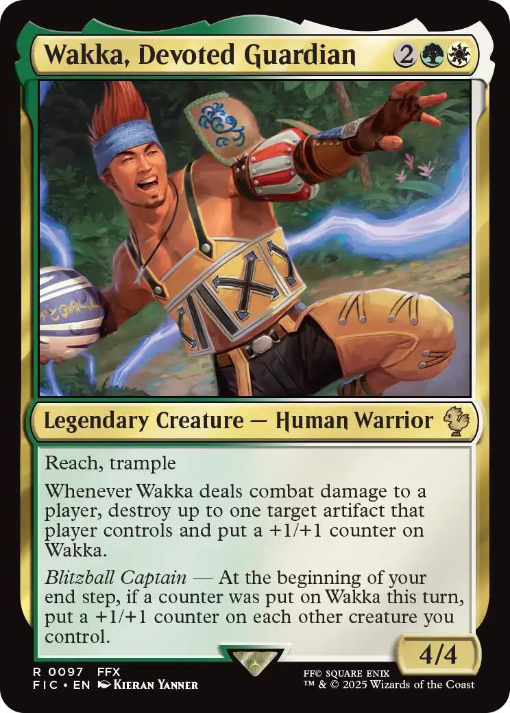 Wakka, Devoted Guardian (Surge Foil) [FINAL FANTASY Commander] | Spectrum Games