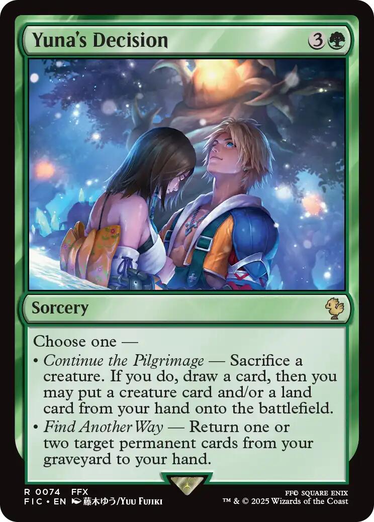 Yuna's Decision (Surge Foil) [FINAL FANTASY Commander] | Spectrum Games