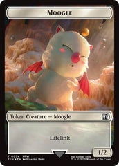 Moogle // Zombie Double-Sided Token (Surge Foil) [FINAL FANTASY Commander Tokens] | Spectrum Games