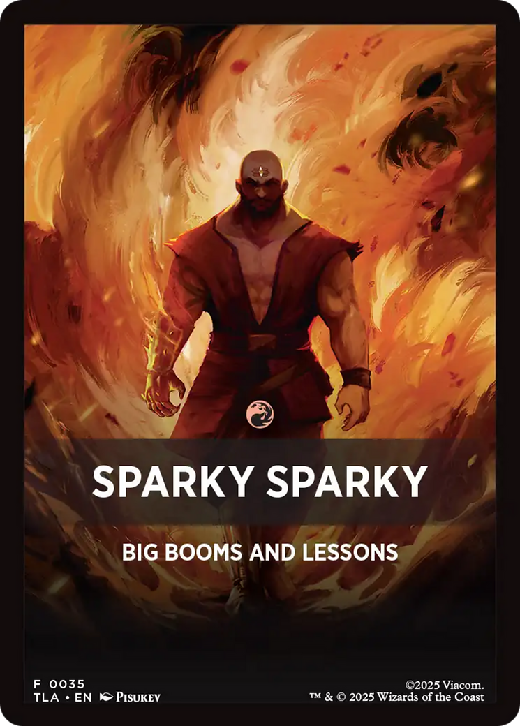 Sparky Sparky Theme Card [Avatar: The Last Airbender Tokens] | Spectrum Games