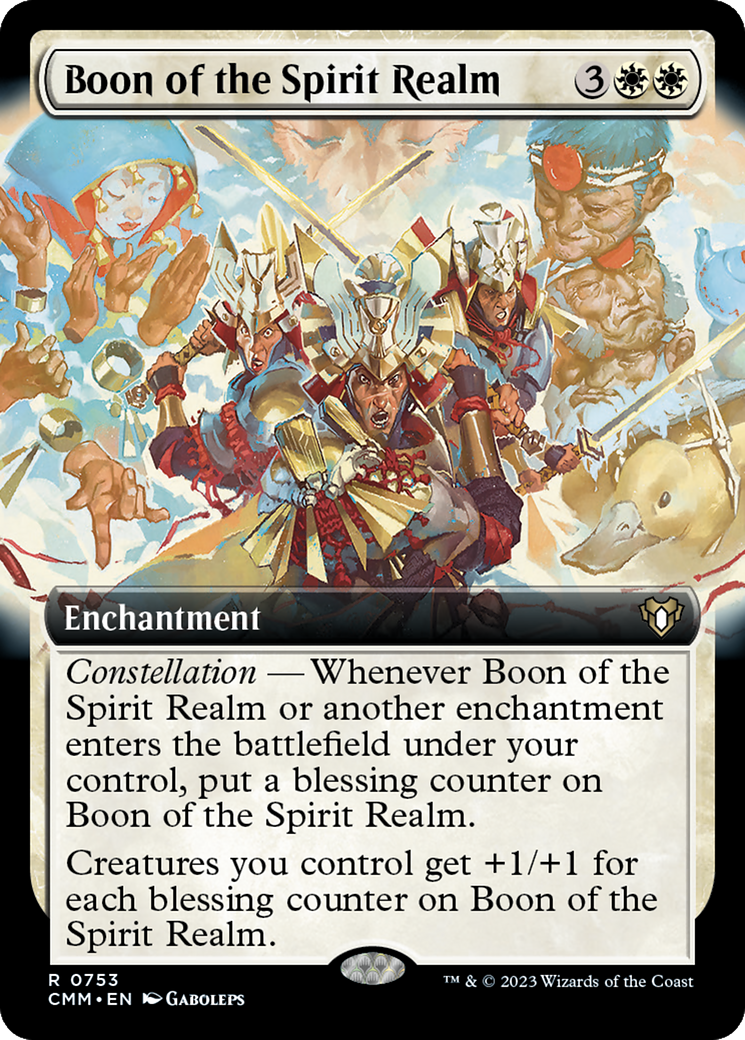 Boon of the Spirit Realm (Extended Art) [Commander Masters] | Spectrum Games