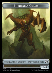 Rebel // Phyrexian Golem Double-Sided Token [Phyrexia: All Will Be One Tokens] | Spectrum Games