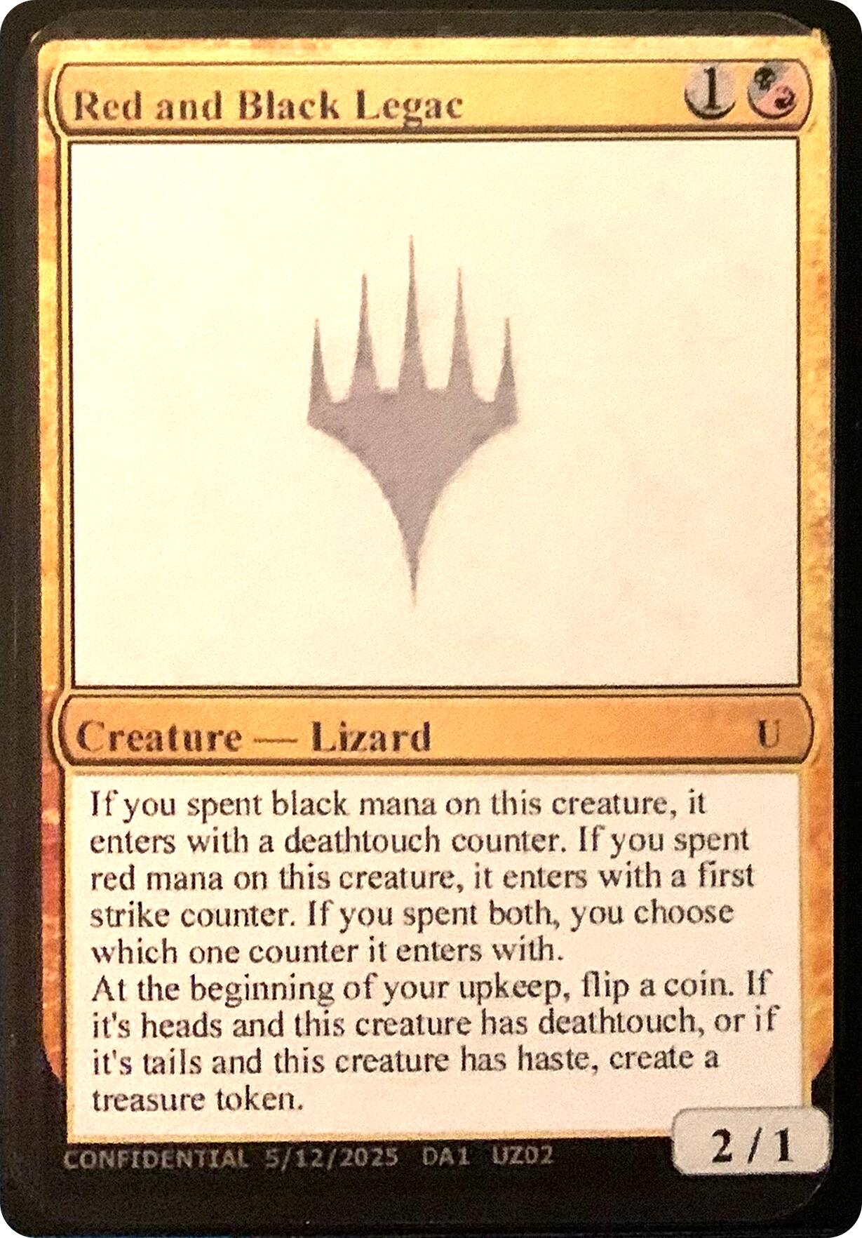 Red and Black Legac [Unknown Event] | Spectrum Games