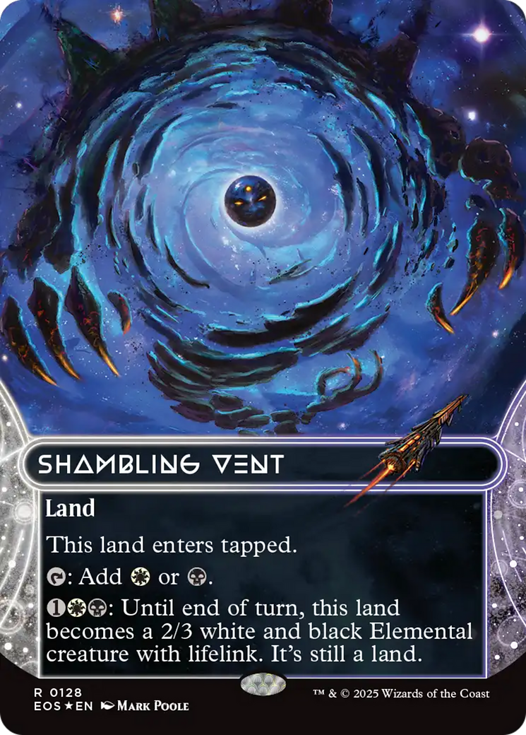 Shambling Vent (0128) (Borderless) (Galaxy Foil) [Edge of Eternities: Stellar Sights] | Spectrum Games