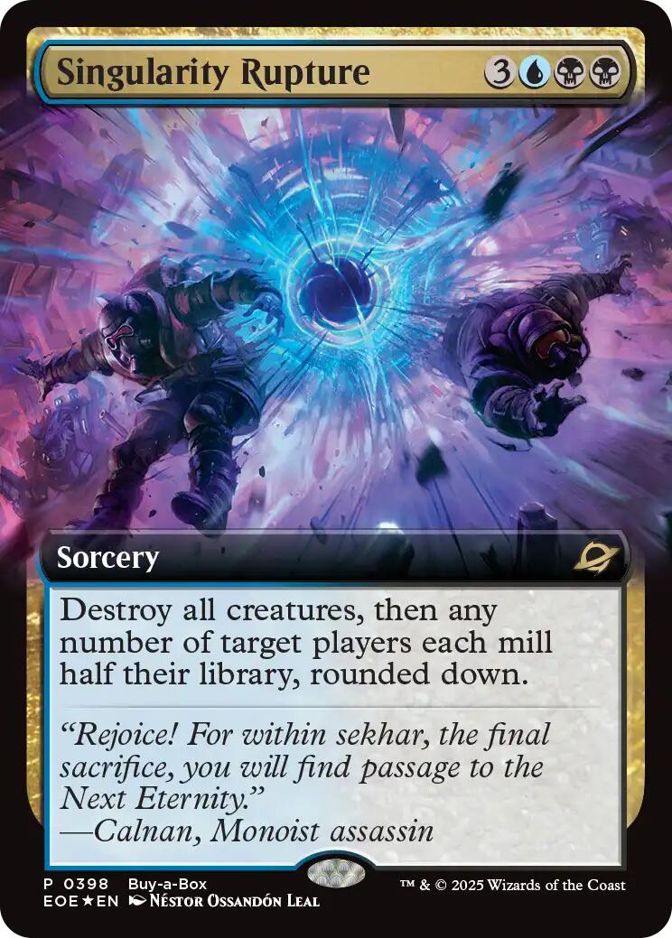 Singularity Rupture (Extended Art) (Buy-A-Box) [Edge of Eternities] | Spectrum Games