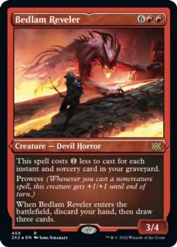 Bedlam Reveler (Foil Etched) [Double Masters 2022] | Spectrum Games