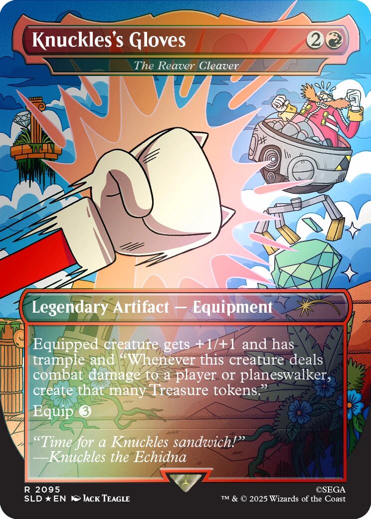 Knuckles's Gloves - The Reaver Cleaver (Rainbow Foil) [Secret Lair Drop Series] | Spectrum Games