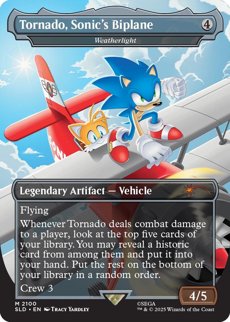 Tornado, Sonic's Biplane - Weatherlight [Secret Lair Drop Series] | Spectrum Games