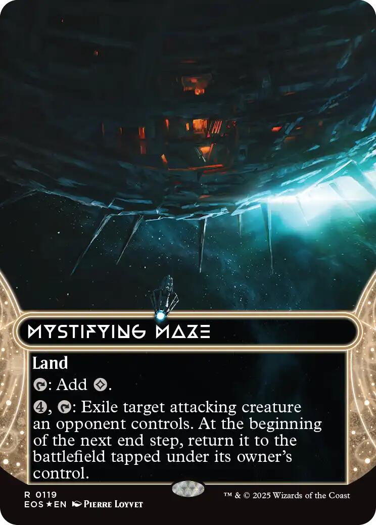 Mystifying Maze (0119) (Borderless) (Galaxy Foil) [Edge of Eternities: Stellar Sights] | Spectrum Games