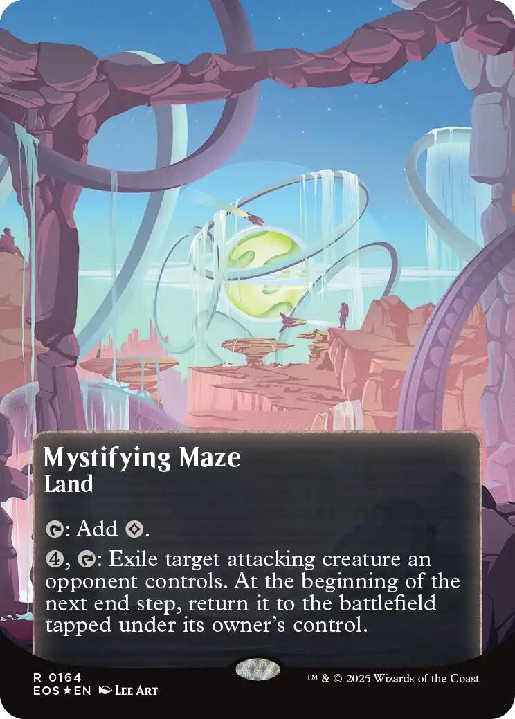 Mystifying Maze (0164) (Borderless) (Galaxy Foil) [Edge of Eternities: Stellar Sights] | Spectrum Games