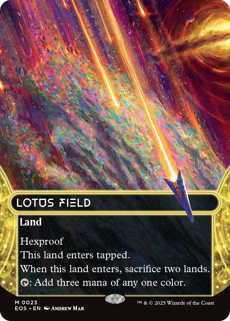 Lotus Field (0023) (Borderless) [Edge of Eternities: Stellar Sights] | Spectrum Games