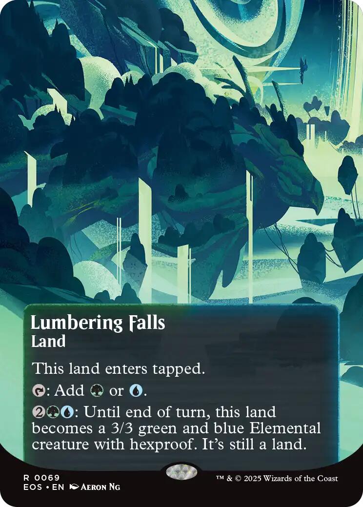 Lumbering Falls (0069) (Borderless) [Edge of Eternities: Stellar Sights] | Spectrum Games
