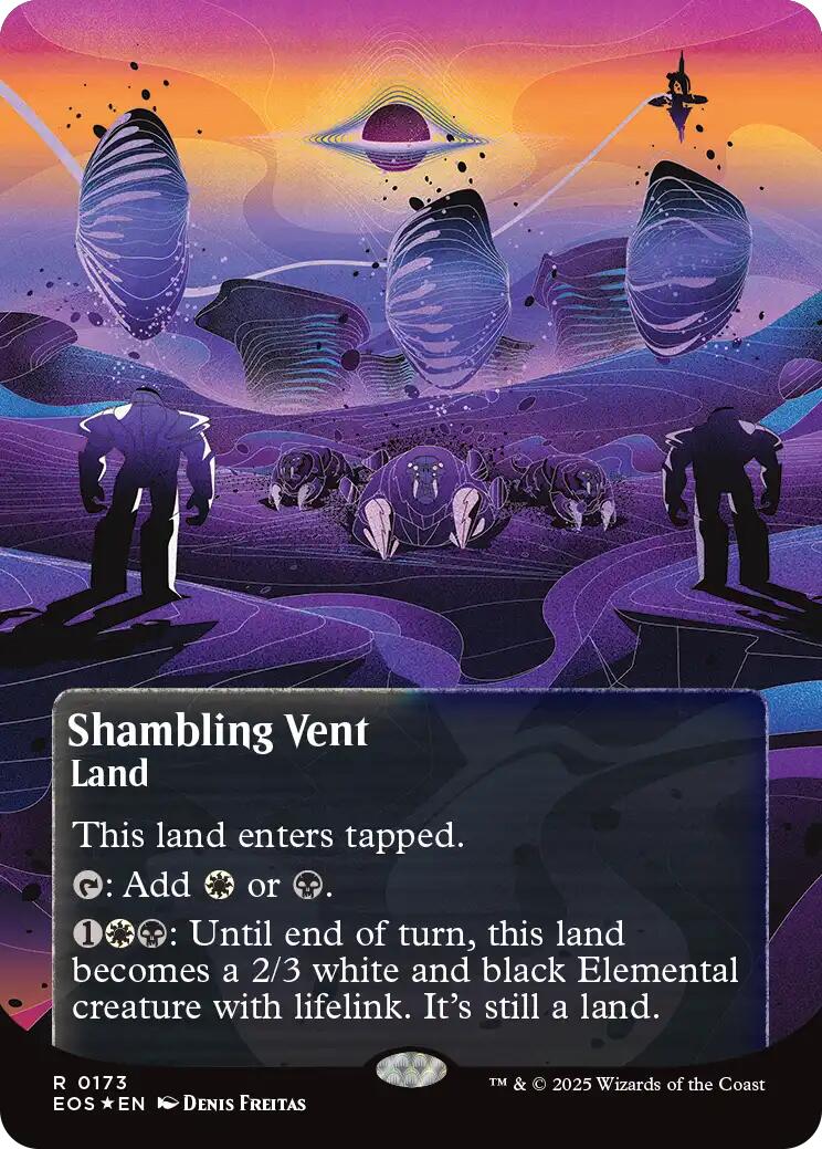 Shambling Vent (0173) (Borderless) (Galaxy Foil) [Edge of Eternities: Stellar Sights] | Spectrum Games