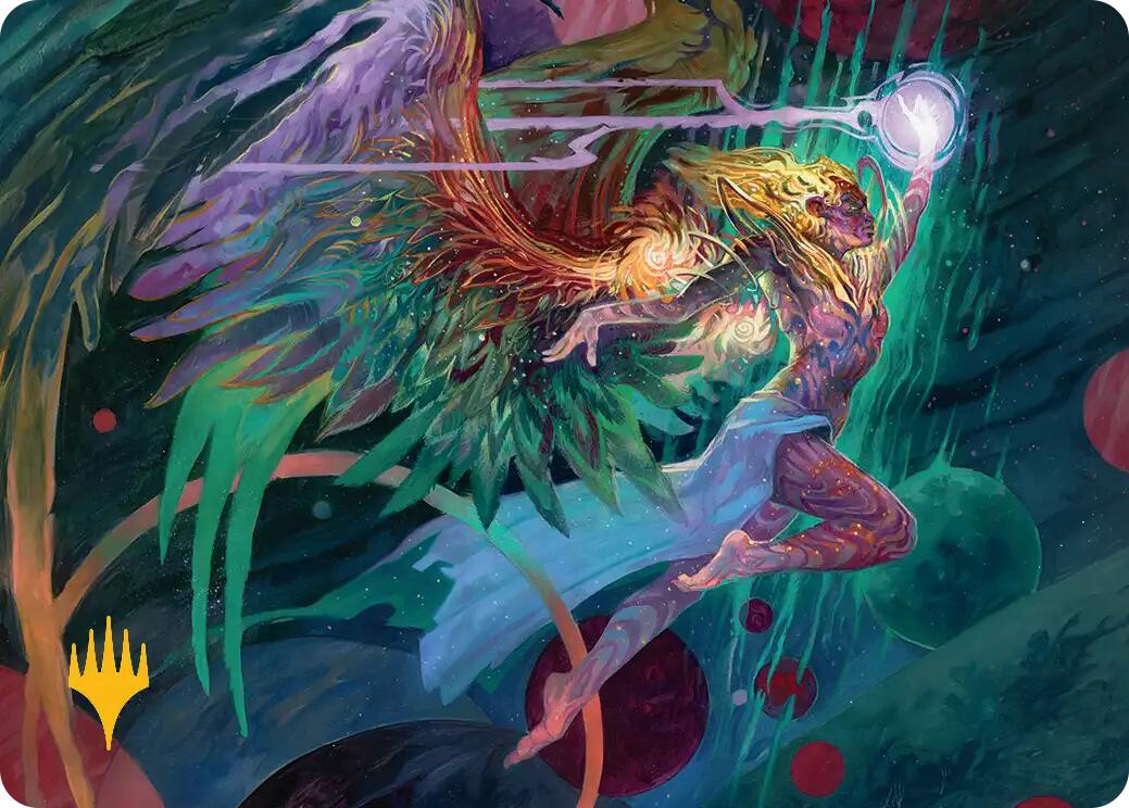 Exalted Sunborn Art Card (Gold-Stamped Signature) [Edge of Eternities Art Series] | Spectrum Games