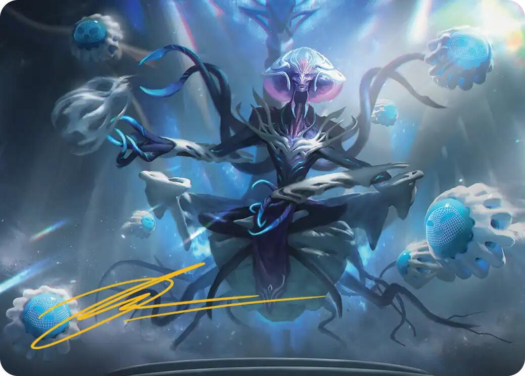 Mm'menon, the Right Hand Art Card (Gold-Stamped Signature) [Edge of Eternities Art Series] | Spectrum Games
