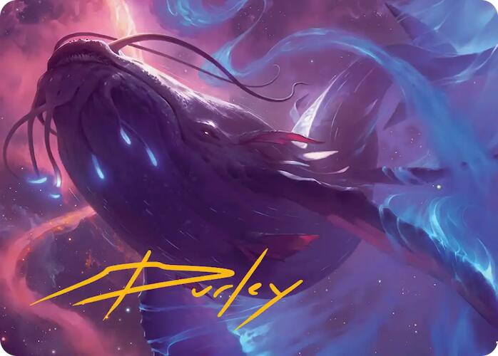 Starbreach Whale Art Card (Gold-Stamped Signature) [Edge of Eternities Art Series] | Spectrum Games