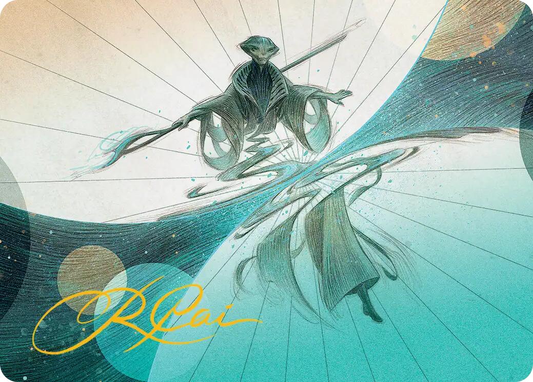 Weftwalking Art Card (Gold-Stamped Signature) [Edge of Eternities Art Series] | Spectrum Games