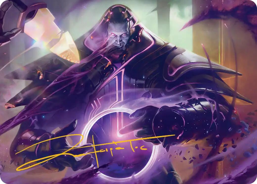 Embrace Oblivion Art Card (Gold-Stamped Signature) [Edge of Eternities Art Series] | Spectrum Games