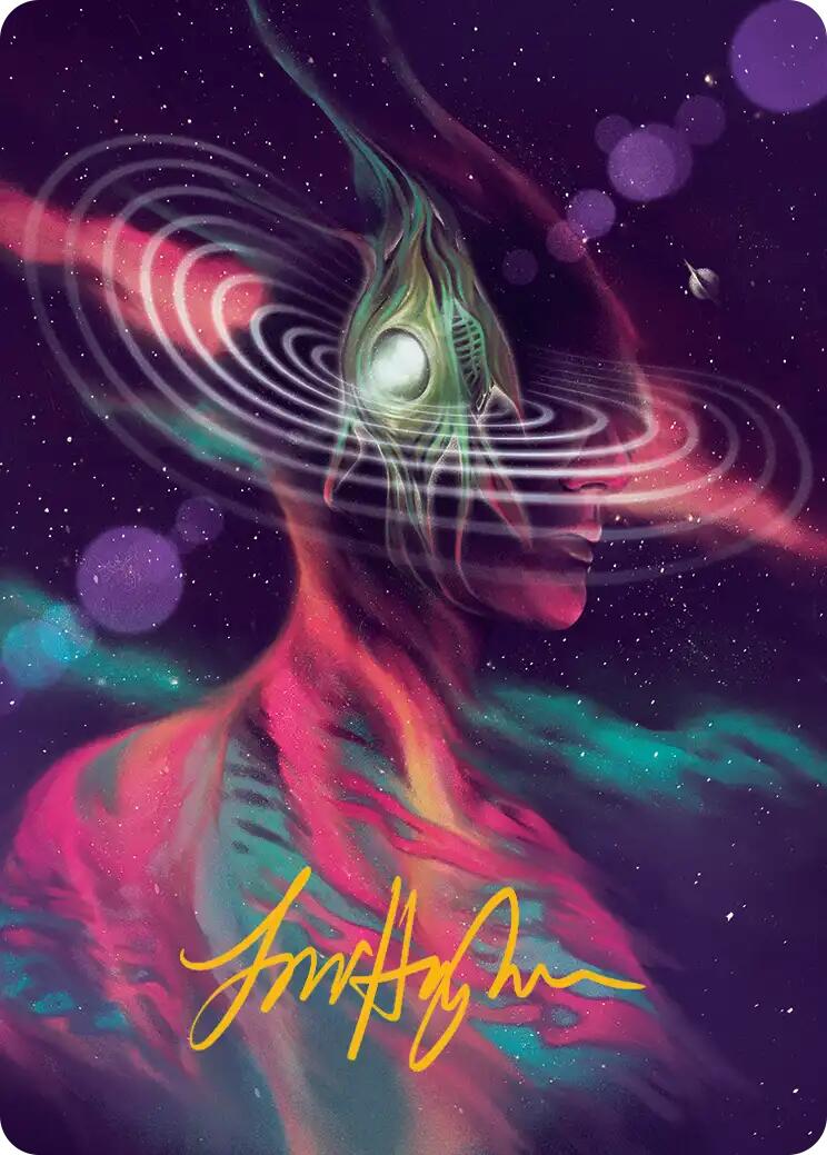 Terrasymbiosis Art Card (Gold-Stamped Signature) [Edge of Eternities Art Series] | Spectrum Games