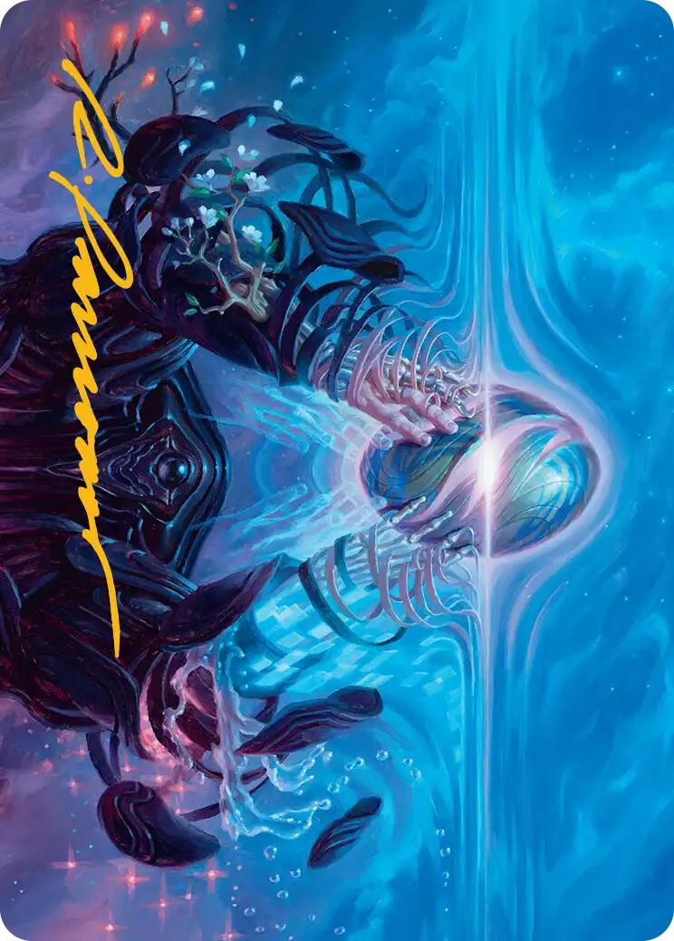 The Endstone Art Card (Gold-Stamped Signature) [Edge of Eternities Art Series] | Spectrum Games
