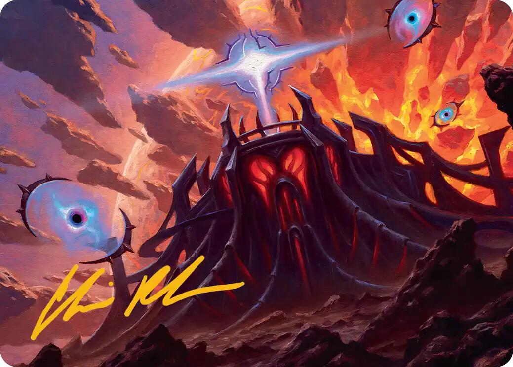 Secluded Starforge Art Card (Gold-Stamped Signature) [Edge of Eternities Art Series] | Spectrum Games
