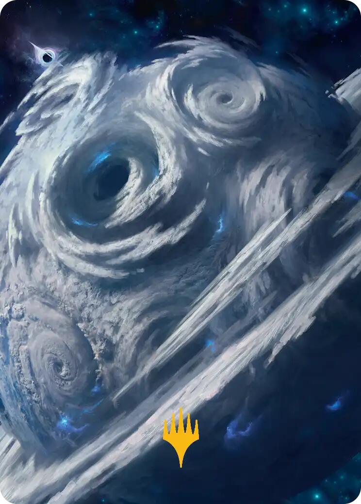 Uthros, Titanic Godcore Art Card (Gold-Stamped Planeswalker Symbol) [Edge of Eternities Art Series] | Spectrum Games