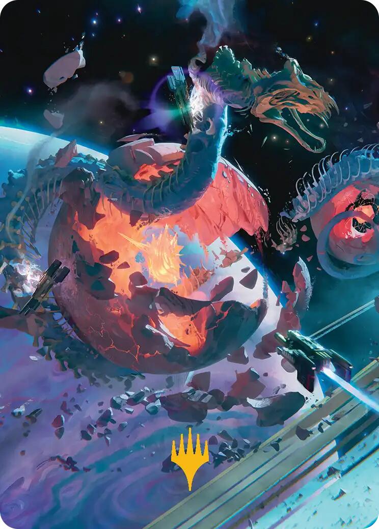 Scavenger Grounds Art Card (47/54) (Gold-Stamped Planeswalker Symbol) [Edge of Eternities Art Series] | Spectrum Games