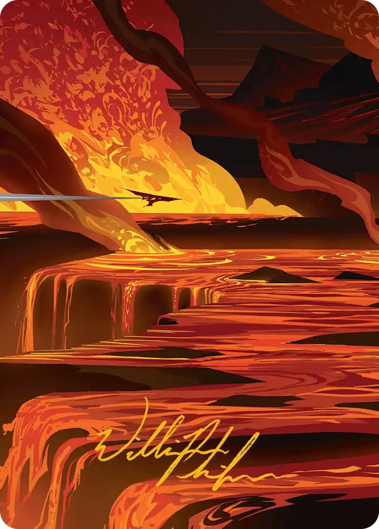 Blast Zone Art Card (Gold-Stamped Signature) [Edge of Eternities Art Series] | Spectrum Games