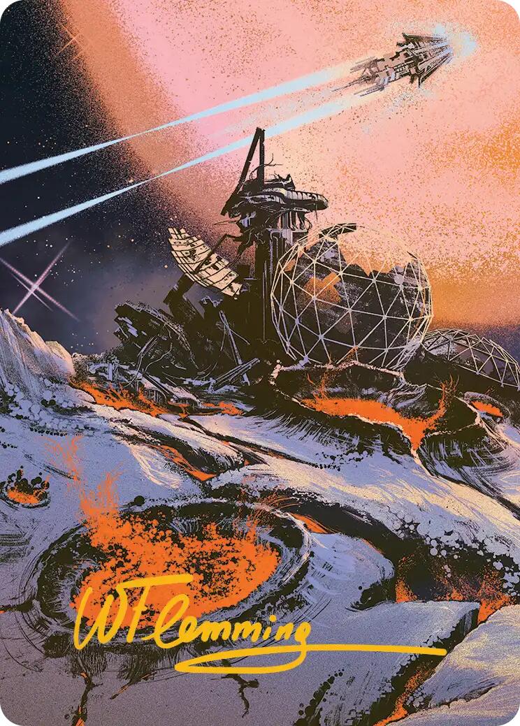 Petrified Field Art Card (Gold-Stamped Signature) [Edge of Eternities Art Series] | Spectrum Games